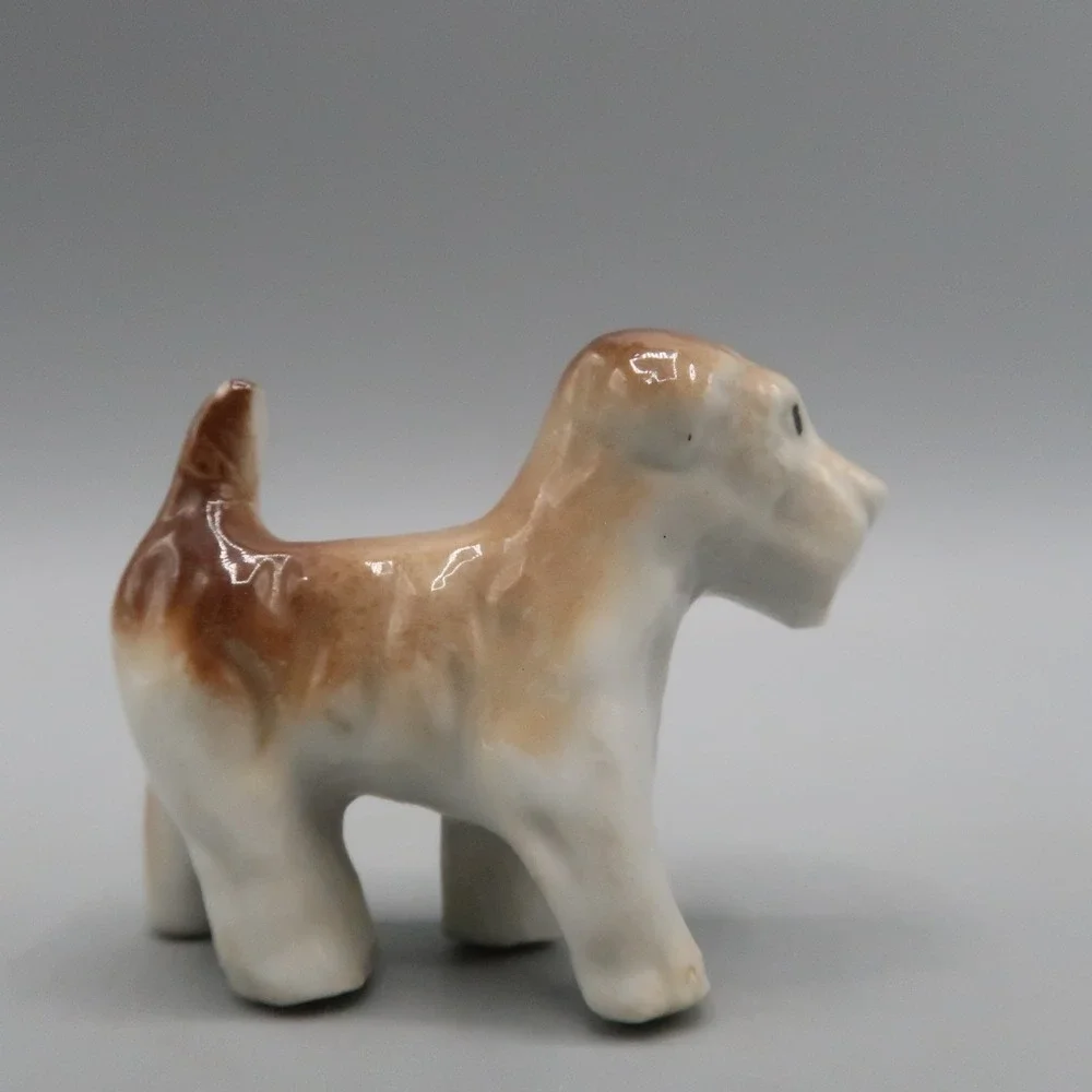 Wire Fox Terrier Porcelain Ceramic Figure Vintage Miniature 2